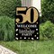 Big Dot of Happiness Adult 50th Birthday - Gold - Party Decorations - Birthday Party Welcome Yard Sign